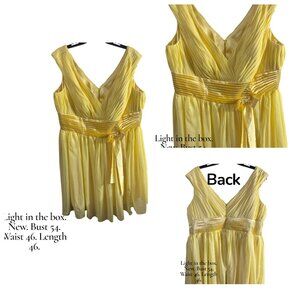 Amazing  summer yellow formal gown, party dress